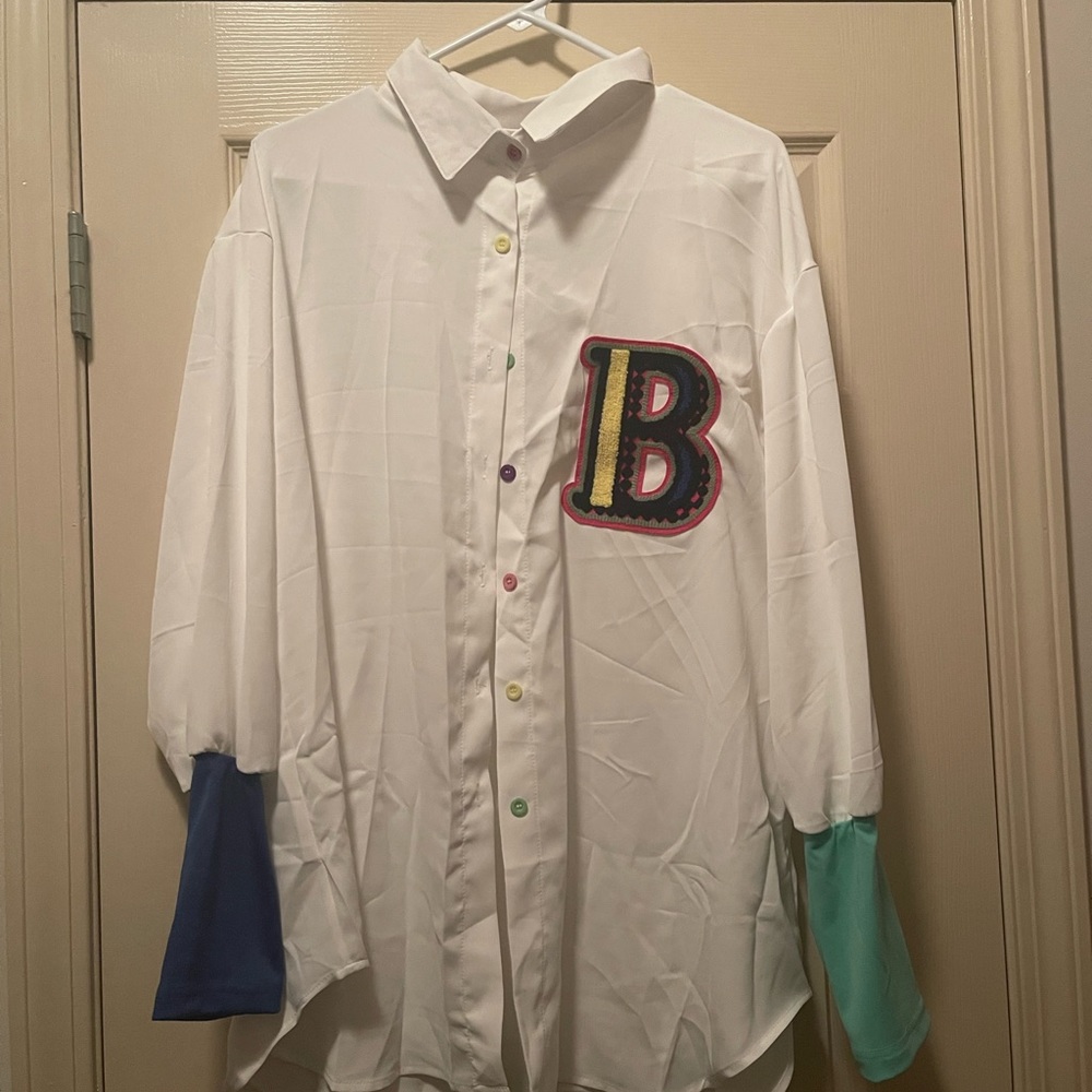 Never work button down shirt